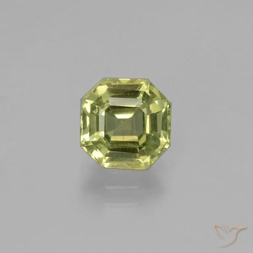1.64ct Natural Verde amarillento Apatito, corte esmeralda, VS