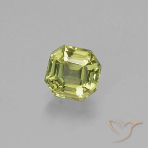 Apatito Verde amarillento natural de 1.64 ct, Corte Octágono / Esmeralda, VS