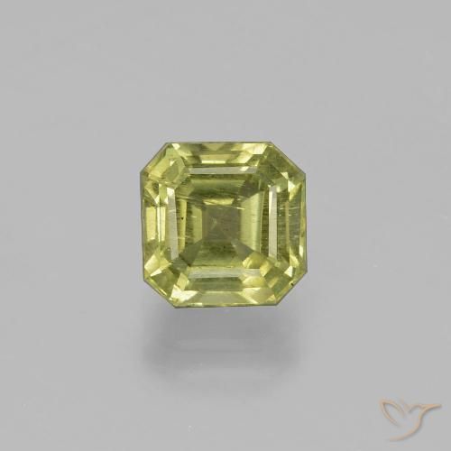 1.95ct Natural Verde amarillento Apatito, corte esmeralda, VS