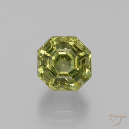 4.35ct Natural Medium Light Green Apatito, corte esmeralda, VS