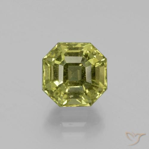 4.01ct Natural Verde amarillento Apatito, corte esmeralda, VS-SI