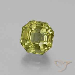 Apatito Verde amarillento natural de 4.01 ct, Corte Octágono / Esmeralda, VS-SI