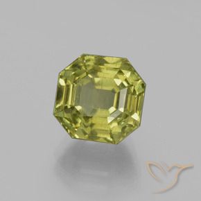 Apatito Verde terroso cálido natural de 4.68 ct, Corte Octágono / Esmeralda, VS