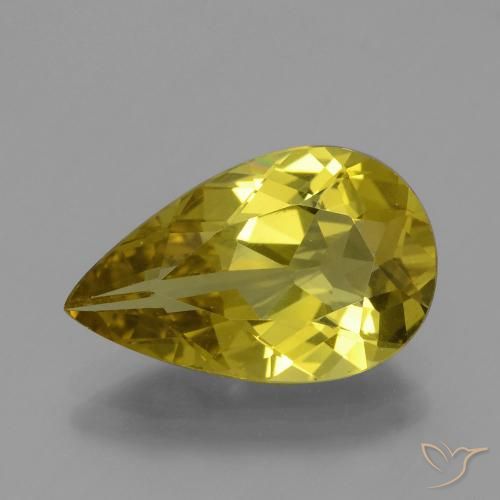 4.73ct Natural Amarillo medio Apatito, En forma de pera, VS
