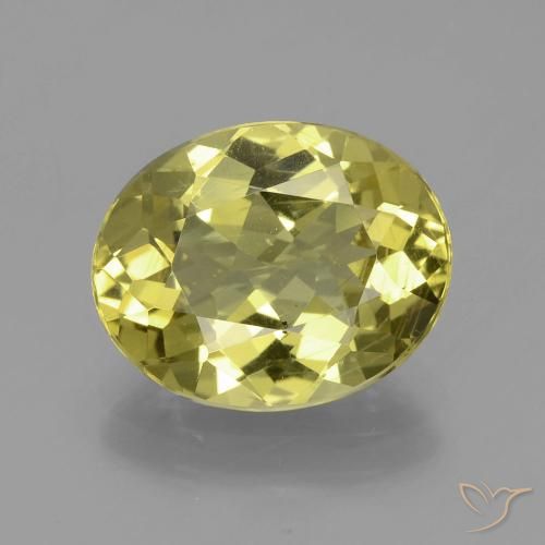 4.67ct Natural Amarillo piña Apatito, Ovalada, VS