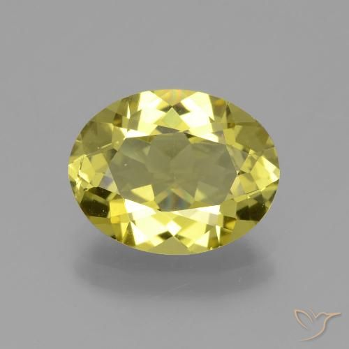 3.12ct Natural Amarillo medio Apatito, Ovalada, VS
