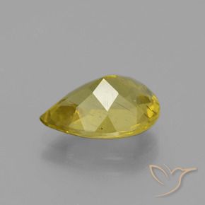 Apatito Amarillo púrpura natural de 2.91 ct, En forma de pera, VS