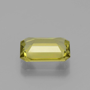 Apatita amarillo natural de 2,95 ct, corte esmeralda, VS