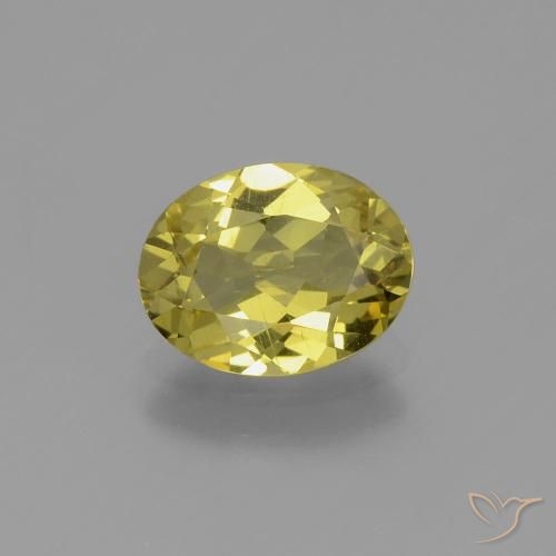 1.46ct Natural Amarillo medio Apatito, Ovalada, VS