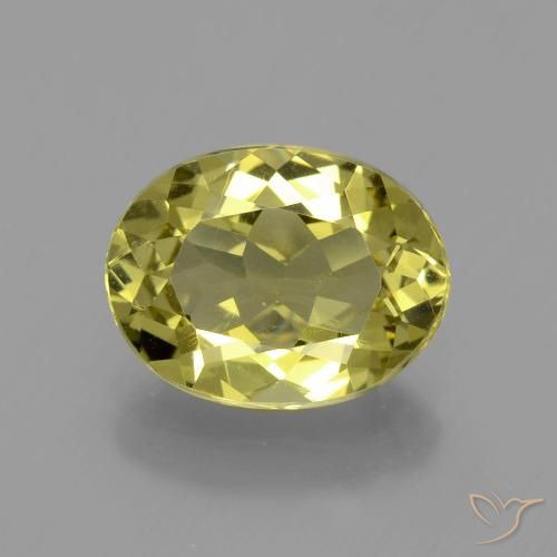 3.49ct Natural Amarillo medio Apatito, Ovalada, VS