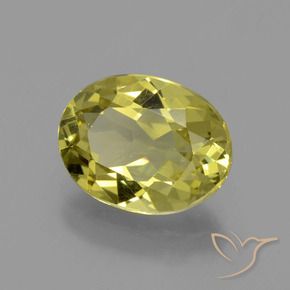 Apatito Amarillo medio natural de 3.49 ct, Ovalada, VS