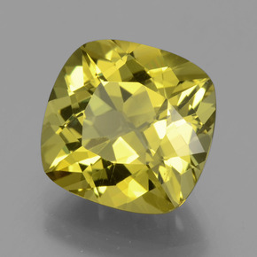 Apatito Amarillo medio natural de 7.83 ct, Corte Cojín, VS