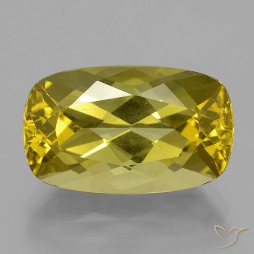 9.99ct Natural Amarillo amarronado Apatito, Forma Cojín, VVS-VS