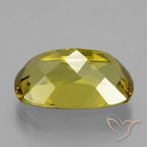 Apatito Amarillo amarronado natural de 9.99 ct, Forma Cojín, VVS-VS