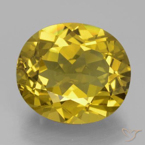 13.86ct Natural Amarillo amarronado Apatito, Ovalada, VS