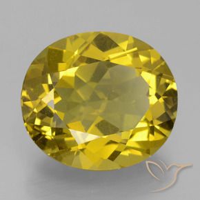 Apatito Amarillo amarronado natural de 13.86 ct, Ovalada, VS