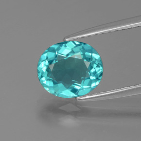 Apatito Verde azul natural de 1.52 ct, Corte Óvalo, VS