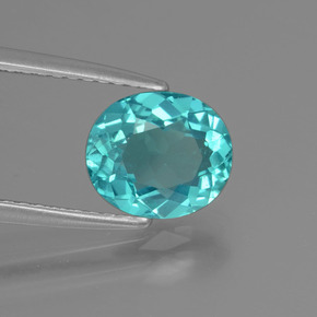 Apatito Verde azul natural de 1.52 ct, Corte Óvalo, VS