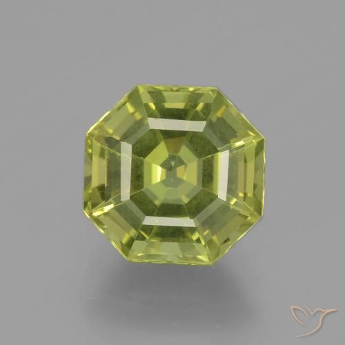 2.95ct Natural Verde terroso claro Apatito, corte esmeralda, VS