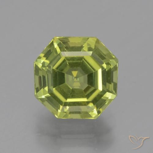3.09ct Natural Verde terroso claro Apatito, corte esmeralda, VVS-VS