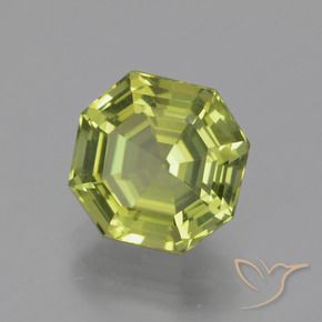 Apatito Verde terroso claro natural de 3.09 ct, Corte Octágono / Esmeralda, VVS-VS