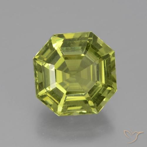 5.01ct Natural Medium Light Green Apatito, corte esmeralda, VS