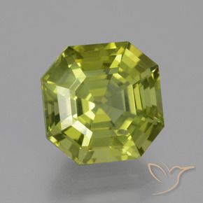 Apatito Verde terroso claro natural de 6.64 ct, Corte Octágono / Esmeralda, VS