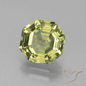 Apatito Amarillo medio natural de 2.43 ct, Corte Octágono / Esmeralda, VVS-VS