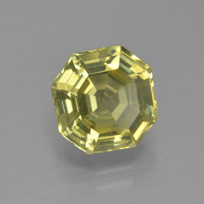 Apatita amarillo natural de 3,22 ct, corte esmeralda, VS