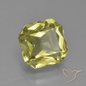 Apatito Amarillo medio natural de 3.54 ct, Corte Octágono / Esmeralda, VS