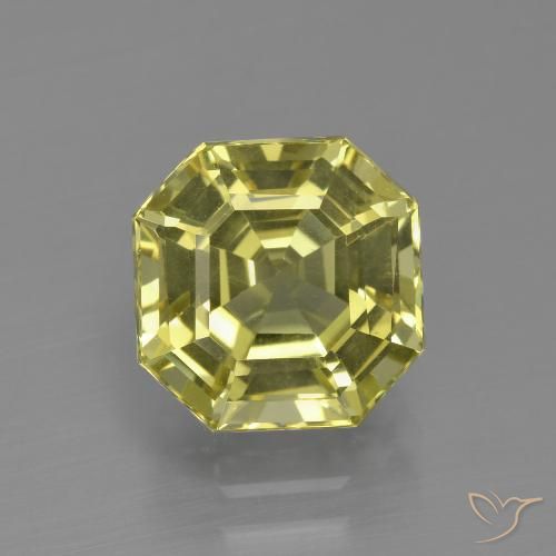 4.10ct Natural Amarillo medio Apatito, corte esmeralda, VVS-VS