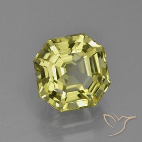 Apatito Amarillo medio natural de 4.10 ct, Corte Octágono / Esmeralda, VVS-VS