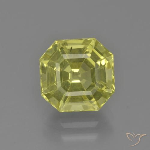 3.18ct Natural Amarillo medio Apatito, corte esmeralda, VS