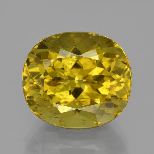 Apatita amarillo natural de 11,65 ct, corte óvalo, VS-SI