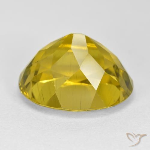 Apatito Amarillo dijón natural de 14.76 ct, Ovalada, VS