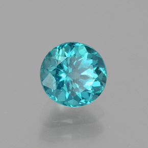 Apatita verde natural de 1,14 ct, corte redondo, VS