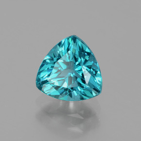 Apatito Azul verdoso natural de 1.27 ct, Trillón, VVS-VS