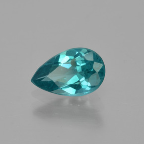 Apatita verde natural de 1,26 ct, en forma de pera, VS