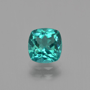 Apatita verde natural de 1,28 ct, corte cojín, VS