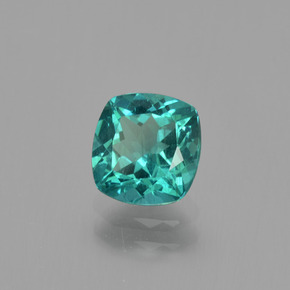 Apatita verde natural de 1,28 ct, corte cojín, VS