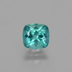 Apatita verde natural de 1,23 ct, corte cojín, VS