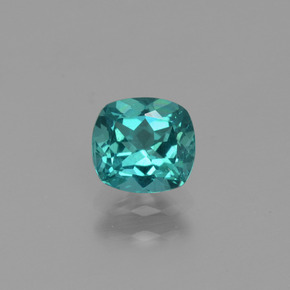 Apatito Verde azul natural de 0.81 ct, Corte Cojín, VS