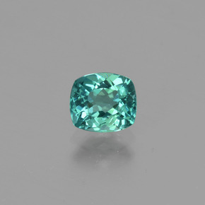 Apatito Verde azul natural de 0.71 ct, Corte Cojín, VS