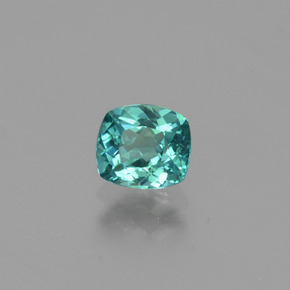 Apatito Verde azul natural de 0.71 ct, Corte Cojín, VS