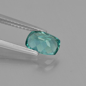 Apatito Verde azul natural de 1.06 ct, Corte Cojín, VS