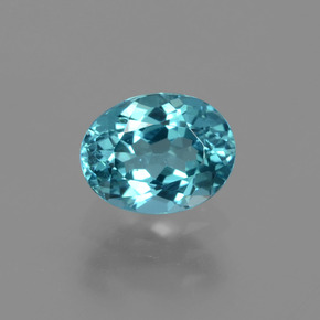 Apatito Azul verdoso natural de 1.38 ct, Corte Óvalo, VS