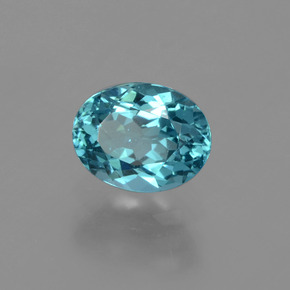 Apatito Azul verdoso natural de 1.38 ct, Corte Óvalo, VS