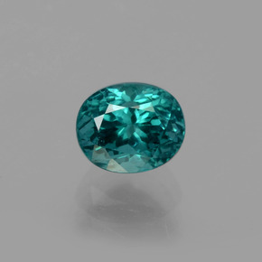 Apatita verde natural de 1,36 ct, corte óvalo, VS