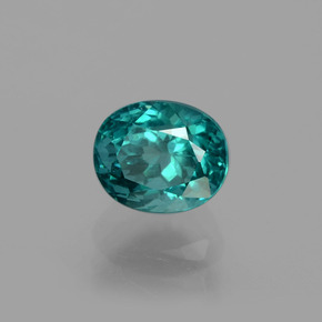 Apatita verde natural de 1,36 ct, corte óvalo, VS