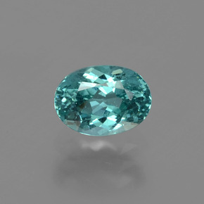 Apatita verde natural de 1,35 ct, corte óvalo, VS